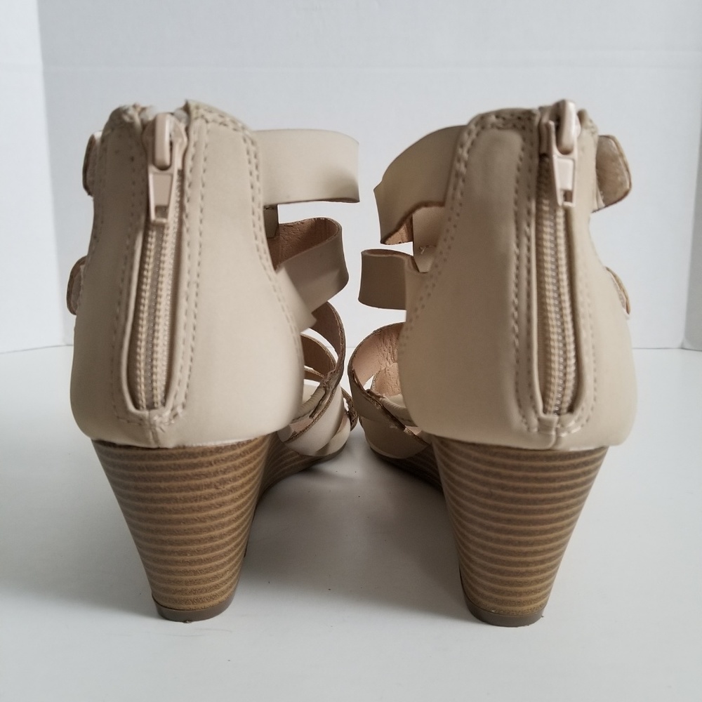 JustFab Skylee Wms Sandals Wedge Heels 8.5 - Picture 3 of 5